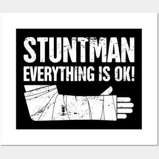 Stuntman - Funny Broken Wrist Get Well Soon Gift Posters and Art